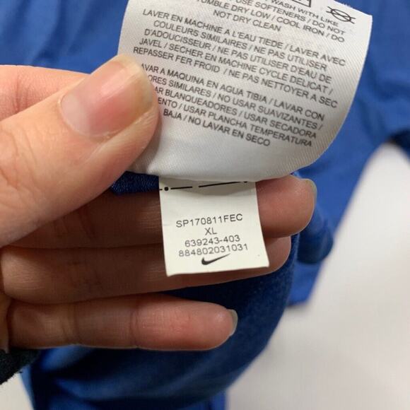 Nike Polo Shirt Mens XL Extra Large Blue Heather Golf Tour Performance Dri Fit - Picture 9 of 11